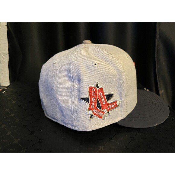 7 1/4 - Boston Red Sox Fitted Hat - Kennedy Stone Navy Ripstop STYLL Mens Unisex - Picture 5 of 9